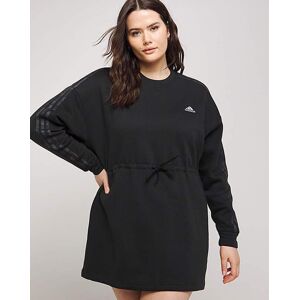 Adidas 3 Stripes Fleece Dress Black S8/10 Female