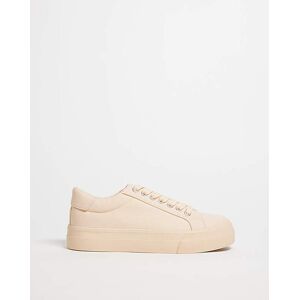 Simply Be Stitch Detail Contrast Trainer Wide Fit Sand 6 Female