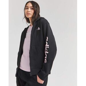 Adidas Linear Full Zip Hoodie Black/pink 1x 20/22 Female