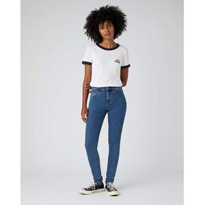 Wrangler Hi Rise Skinny Jeans Blue 28 Female