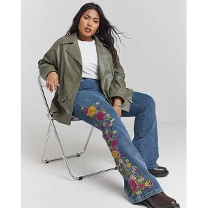 Joe Browns Embroidered Jeans Blue Multi-Coloured 30 Female