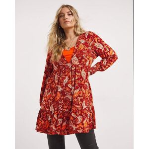 Joe Browns Paisley Jersey Tunic Red Multicolour 14 Female