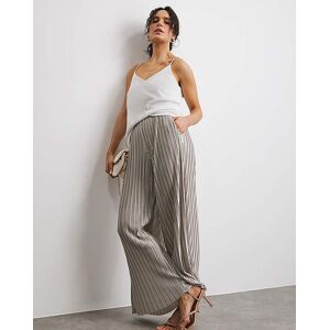 Joanna Hope Metallic Plisse Trousers Silver 30 female