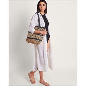 Monsoon Kira Longline Textured Kaftan White M 12/14