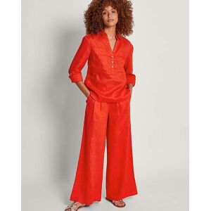 Monsoon Solene Wide Leg Trousers Orange Xl 20/22 Female