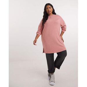 Simply Be Rose Soft Touch Side Split Tunic Rose 10 Female