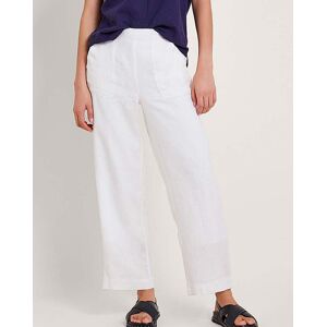 Monsoon Parker Short-Length Trousers White S 8/10 female