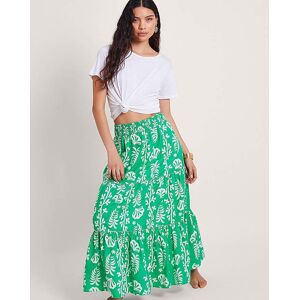 Monsoon Lani Maxi Skirt Green L 16/18