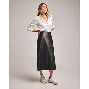 Anthology Leather Midi Skirt Black 22