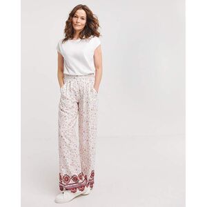 Julipa Printed Trouser White Print 16 female