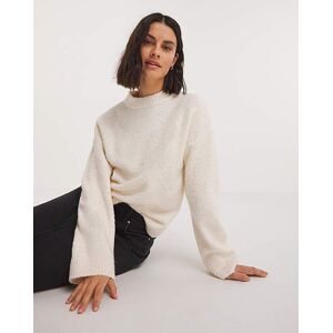 Simply Be Cream Boucle Crew Neck Jumper Cream 16/18 Female