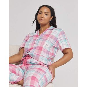 Cyberjammies Woven Check Pj Set Pink Mix Pink Mix 22 Female