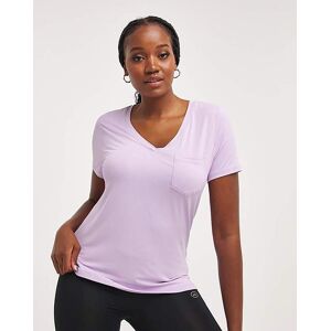 Skechers Godri Serene V-Neck T-Shirt Pink 2xl24/26 Female