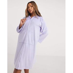 Pretty Secrets Hooded Zip Through Gown Lavender 20/22 Female