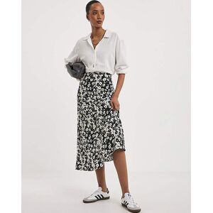 Whistles Daisy Print Edita Midi Skirt Black Multi 18