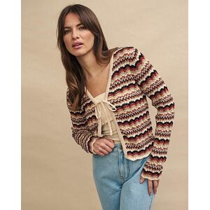 Nobody's Child Wave Knit Cardigan Multi S female