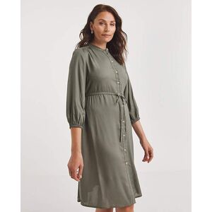 JD Williams Viscose Twill Drawstring Shirt Dress Khaki 22