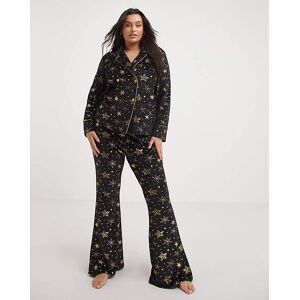 Chelsea Peers Velour Foil Star Pj Set Black Print 26 Female