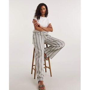 JD Williams Yarn Dyed Stripe Linen Wide Leg Trousers Yarn Stripe 20 female