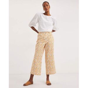 Joe Browns Floral Trouser Orange Multi-Coloured 18 female