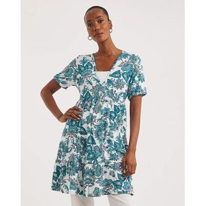 Joe Browns Jersey Floral Tunic Blue Multi-Coloured 12 female