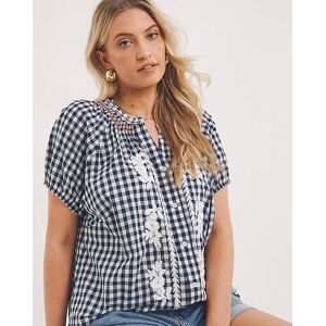 Joe Browns Gingham Blouse Navy Multi 10 Female