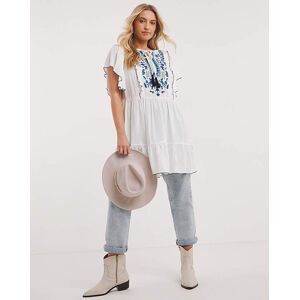 Joe Browns Contrast Embroidered Blouse White 12 Female