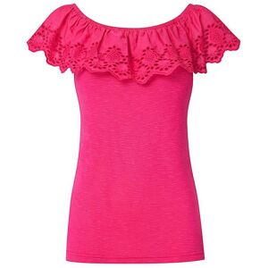 Joe Browns Broderie Frill Tee Pink 10 Female