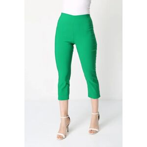 Roman Cropped Stretch Trouser in Green 22 female