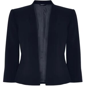 Roman 3/4 Sleeve Cropped Rochette Edge to Edge Formal Occasion Jacket in Navy 14 female