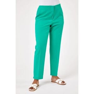 Roman Petite Petite Soft Jersey Tapered Trouser in Green 14 female