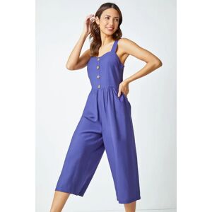 Roman Wide Leg Culotte Jumpsuit in Blue 20 female