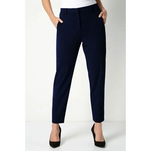 Roman Petite Petite Smart Tapered Trouser in Navy 10 female