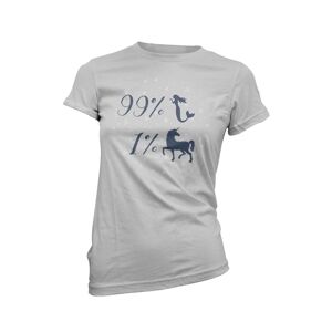 By IWOOT 99 Percent Mermaid Women's Grey T-Shirt - M - Grey