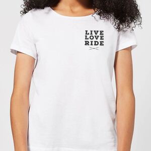 The Horse Collection Live Love Ride Women's T-Shirt - White - L - White