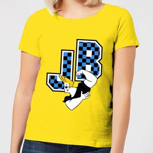 Original Hero Johnny Bravo JB Varsity Women's T-Shirt - Yellow - L - Yellow