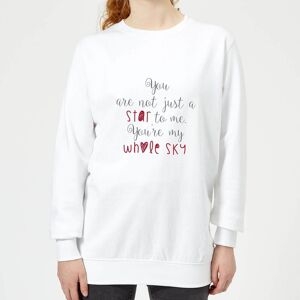 Candlelight You Are Not Just A Star To Me Women's Sweatshirt - White - S - White