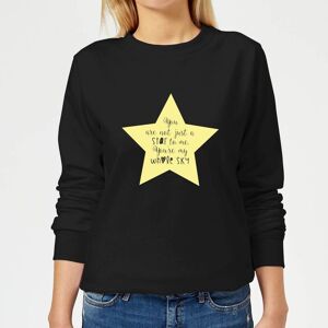 Candlelight You Are Not Just A Star To Me Yellow Star Women's Sweatshirt - Black - L - Black