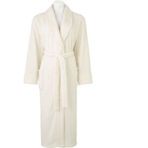 Savile Row Company Women's Cream Fleece Supersoft Dressing Gown 12 - Women