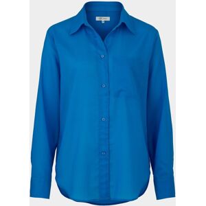 Savile Row Company Women's Blue Tencel Oversized Shirt 14 - Women