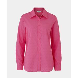Savile Row Company Women's Fuchsia Dobby Spot Semi-Fitted Shirt 12 - Women