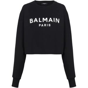 Balmain , Paris sweatshirt ,Black female, Sizes: XS, M