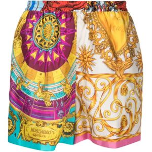 Moschino , Multicolour Printed Silk Shorts ,Multicolor female, Sizes: 2XS, S, XS