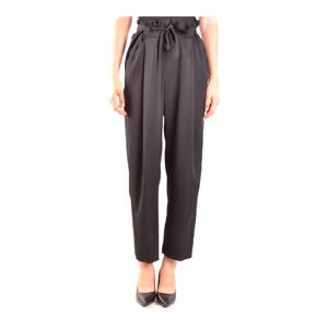 Armani , Black Silk Blend Trousers Sophisticated Design ,Black female, Sizes: M