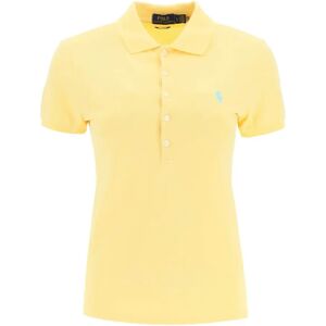 Ralph Lauren , Slim Fit Stretch Cotton Polo Shirt ,Yellow female, Sizes: L, S, XL, XS, M