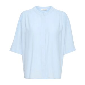 Soaked in Luxury , Elegant Short Sleeve Blouse Skyway ,Blue female, Sizes: XL, L, M, S