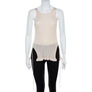 Dior Vintage , Pre-owned Knit tops ,Beige female, Sizes: S