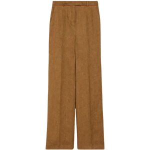 Max Mara Studio , Wide Trousers ,Brown female, Sizes: XS, M