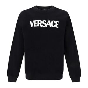 Versace , Versace Logo Sweartshirt ,Black female, Sizes: XL, M, S, L