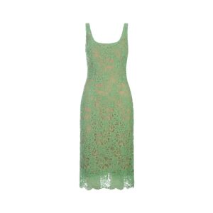 Ermanno Scervino , Green Floral Lace Sleeveless Midi Dress ,Green female, Sizes: XS, S